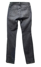 Load image into Gallery viewer, J Crew Jeans Womens 25x27 Black Whiskered 8" Toothpick Super Skinny Denim Ladies
