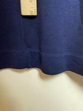 Load image into Gallery viewer, VTG Stage 9 Dress Womens Small Navy Textured Knit Mock Turtleneck Sheath Ladies
