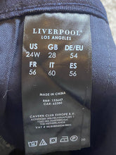 Load image into Gallery viewer, Liverpool Shorts Womens 24W (27x5.5) Midnight Blue Denim The Trouser Cuffed Plus

