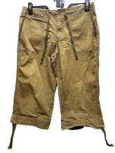 Load image into Gallery viewer, Eddie Bauer Pants Womens 8 (34x18) Drawstring Capri Cropped Embroidery Petites
