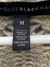 Load image into Gallery viewer, White House Black Market Sweater Womens Medium Gray Silver Knit Cowl Neck Boho
