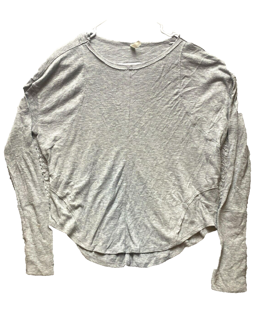 Free People Shirt Womens Small Oversized Thermal Racerback Thumbhole Viscose