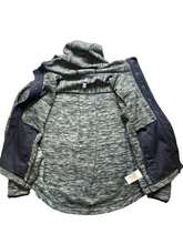 Load image into Gallery viewer, Mountain Hardwear Jacket Womens Small Gray Snaps Fleece Gorpcore Hiking Hoodie
