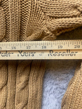 Load image into Gallery viewer, Lauren Jeans Co Sweater Womens Large Tan Cable Knit Turtle Neck Pullover Outdoor
