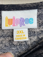 Load image into Gallery viewer, LuLaRoe Dress Womens 3XL XXXL Black Gray Maxi Long Tiered Lagenlook Spandex Lady

