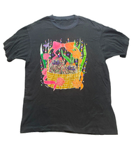 Load image into Gallery viewer, VTG Cat Shirt Womens 2XL XXL Black Senara Art Flower Basket Artsy Single Stitch
