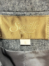 Load image into Gallery viewer, Saville Suit Coat Womens 6 Gray Single Breasted Wool Blend Blazer Ladies
