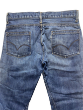 Load image into Gallery viewer, Vintage Levis Jeans Adult 34x32 Blue Denim True Boot Whiskered Y2K Baggy Mens
