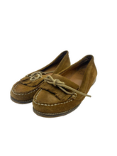 Load image into Gallery viewer, Lucky Brand Shoes Womens 9 Tan Slip On Moccasin Loafers Penna Blue Jeans America
