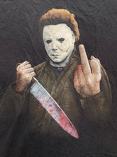 Load image into Gallery viewer, Halloween Michael Myers Shirt Adult Extra Large Black Flipping Off Horror Mens
