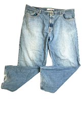 Load image into Gallery viewer, Urban Pipeline Jeans Adult 42x30 Blue Mens Baggy Hip Hop Thrashed Denim Mens
