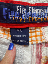 Load image into Gallery viewer, Five Elementz Shorts Adult 38 Orange Red Bermuda Baggy Hip Hop 13" Inseam Mens
