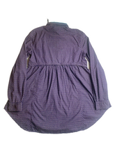 Load image into Gallery viewer, Anthropologie Maeve Shirt Womens Small Purple Polkadot Tunic Button Up Flared
