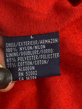 Load image into Gallery viewer, VTG LIZSPORT Liz Claiborne Jacket Women Large Red Blue AOP Paisley Flower Hooded
