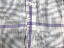 Load image into Gallery viewer, VTG Dockers Levis Shirt Adult Large Purple Green White Striped Button Up Mens
