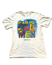 Load image into Gallery viewer, Playa del Carmen Shirt Adult Medium White Mexico Coastal Resort Scuba Fish Mens
