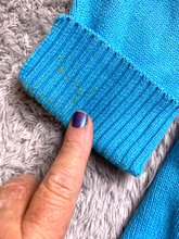 Load image into Gallery viewer, Pendleton Sweater Womens Small Blue Button Front Cardigan Woolen Mills Oversized
