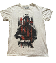 Load image into Gallery viewer, Call of Duty Shirt Adult Small White Black Ops Cold War Video Game Gamer Mens
