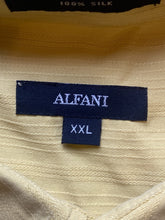 Load image into Gallery viewer, Alfani Shirt Adult 2XL Yellow Button Up Silk Casual Collared Mens MSRP $48 NWT
