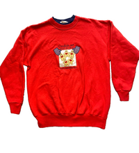 Load image into Gallery viewer, VTG Gingerbread Sweater Womens Medium Grandmacore Grandkids Are Sugar &amp; Spice
