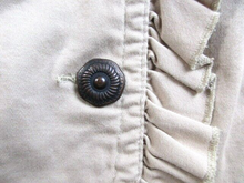 Load image into Gallery viewer, AMX Shirt Womens 1X Button Front Spandex Ruffle Trim Collared Pockets Ladies
