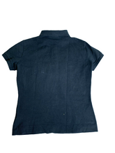 Load image into Gallery viewer, Lacoste Shirt Womens 40 (Medium) Black Preppy Alligator Preppy Golf Polo Ladies
