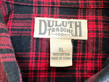 Load image into Gallery viewer, Duluth Trading Co Shirt Adult Extra Large Buffalo Plaid Flannel Oversized Mens
