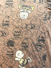 Load image into Gallery viewer, Vintage Peanuts Shirt Adult Large Brown AOP CHARLIE BROWN Cartoon Comic Mens
