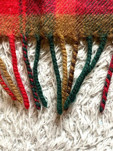 Load image into Gallery viewer, VTG Highland Scarf Adult Medium 12"x52" Tartan Tweeds Scottish Lambswool Mens
