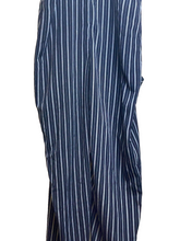 Load image into Gallery viewer, Dress Forum Jumpsuit Womens Small Navy White Stripes Wide Leg Romper Pants NWT

