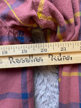 Load image into Gallery viewer, Duluth Trading Co Shirt Womens Small Dark Mauve Plaid Button Up Pockets Casual
