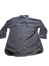 Load image into Gallery viewer, Simple Suzanne Betro Shirt Womens 4X Black Button Up Tunic Pockets Plus Ladies
