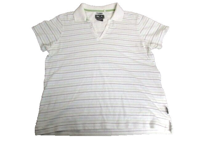 Adidas Shirt Womens Large Climalite Activewear Collared Casual Golf Polo Ladies
