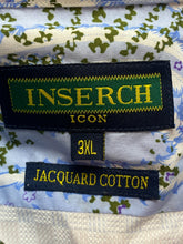 Load image into Gallery viewer, Inserch Icon Shirt Adult 3XL Jacquard Button Up Classiccore Contrast Cuffs Mens
