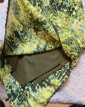 Load image into Gallery viewer, VTG A. Aubrey Dress Womens 5 Small Asymmetric Y2K Lined Geometric Hippie Peasant
