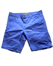 Load image into Gallery viewer, Angelo Litrico Shorts Adult 36 Blue Flat Front Slash Pocket 9.5 Inseam Mens

