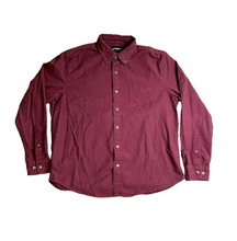 Load image into Gallery viewer, Bonobos Shirt Adult Large Maroon Standard Fit Button Up Chest Pocket Casual Mens
