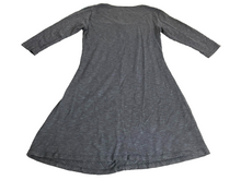 Load image into Gallery viewer, Horny Toad Dress Womens Medium Gray Rosalinda V-Neck Fit Flare Spandex Ladies
