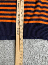 Load image into Gallery viewer, Lauren Ralph Lauren Sweater Womens Medium Orange Navy Striped Outerwear Ladies
