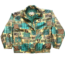 Load image into Gallery viewer, VTG Stunt Sports Jacket Womens Small Oversized Windbreaker Silk Full Zip Ladies
