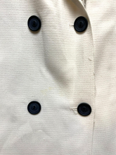 Load image into Gallery viewer, Trouve Dress Womens Large White Double Breasted Pocket Sheath Rayon Spandex
