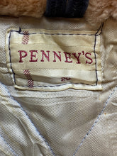 Load image into Gallery viewer, VTG Penny's Jacket Adult 20 (Med) Quilted 1950's Faux Fur Hood Parka Outdoor Men
