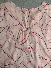 Load image into Gallery viewer, Tommy Hilfiger Shirt Womens 2X Peach Pastel Soft Chic AOP Heart Blouse Plus Lady
