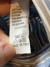 Load image into Gallery viewer, Lorenzini Shirt Adult 15.5/39 Large Button Up Striped Cuffs Italy Dress Mens
