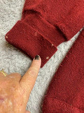 Load image into Gallery viewer, VTG IZOD Sweater Adult Extra Large Maroon Embroidered Logo Knitted Cardigan Mens
