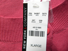 Load image into Gallery viewer, New York &amp; Co Sweater Womens Extra Large Cropped Cardigan Silk Nylon Rayon NWT
