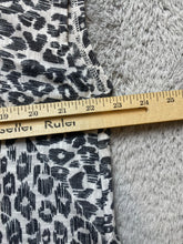 Load image into Gallery viewer, Armani Exchange Shirt Womens Small Black White Oversize Leopard AOP Rayon Blouse
