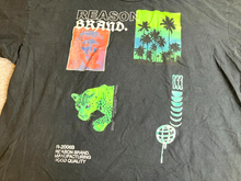 Load image into Gallery viewer, Reason Brand Shirt Adult 5XL Black Urbanwear Leopard Palm Trees Hip Hop Big Mens
