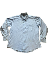 Load image into Gallery viewer, Van Cort Shirt Adult Extra Large Light Blue Button Up No Ironing Dress Mens
