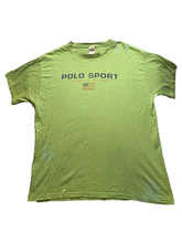 Load image into Gallery viewer, POLO Ralph Lauren Shirt Adult Large Avocado Green Spell Out Streetwear USA Mens
